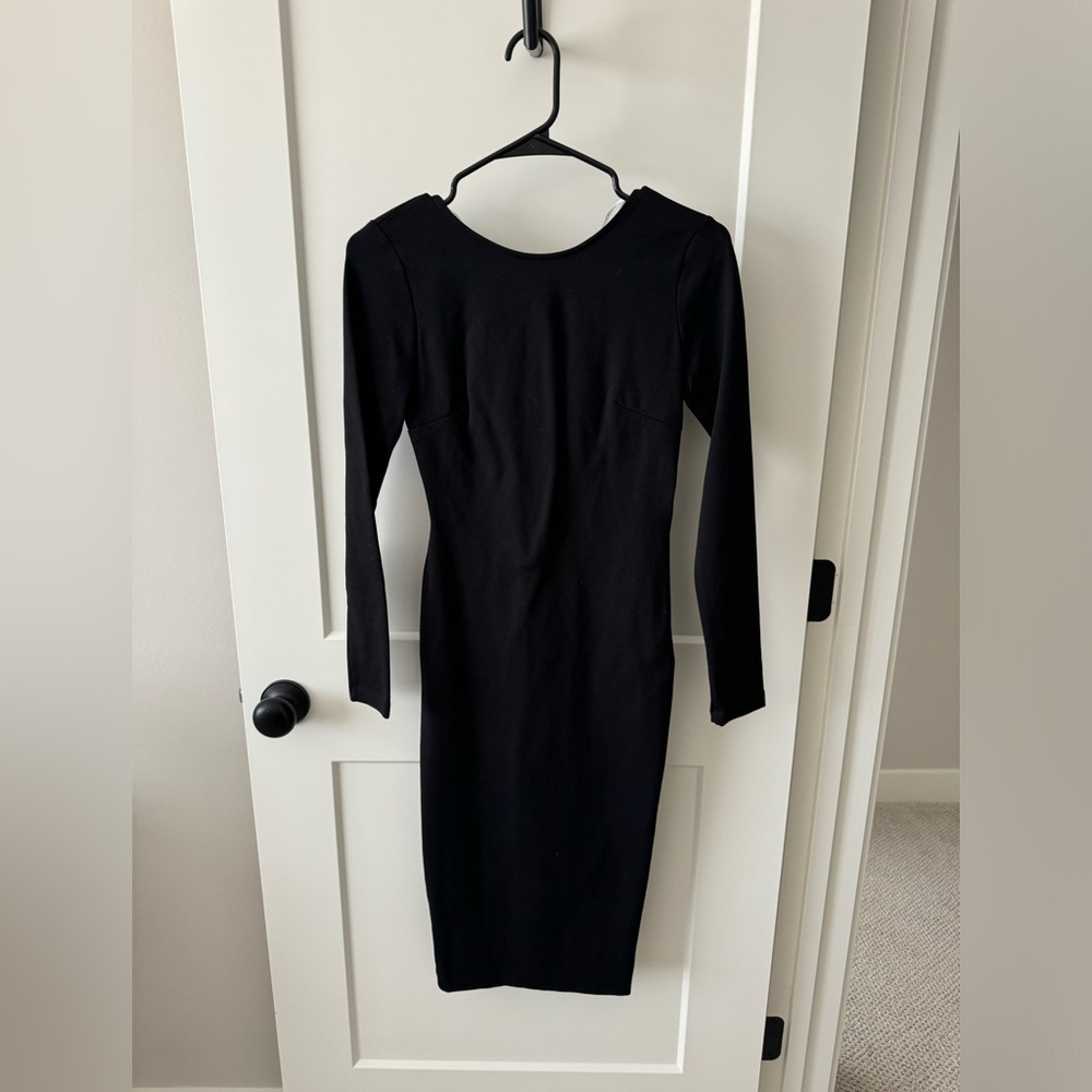 Lulus Black Dress with Low Back